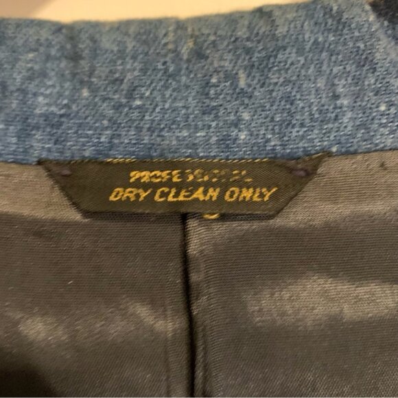 Vintage Levi's Panatela Blue Denim 3 Piece Suit Set (Sports Coat, Vest & Jeans) - Picture 16 of 16